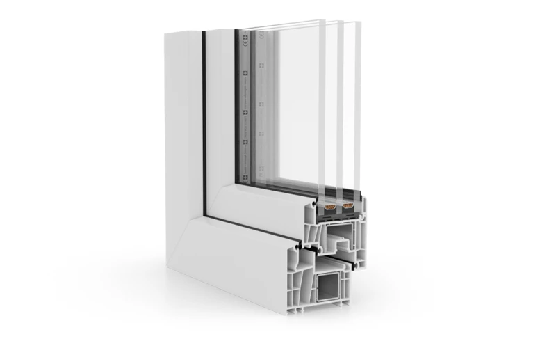 Sezione di una finestra in pvc