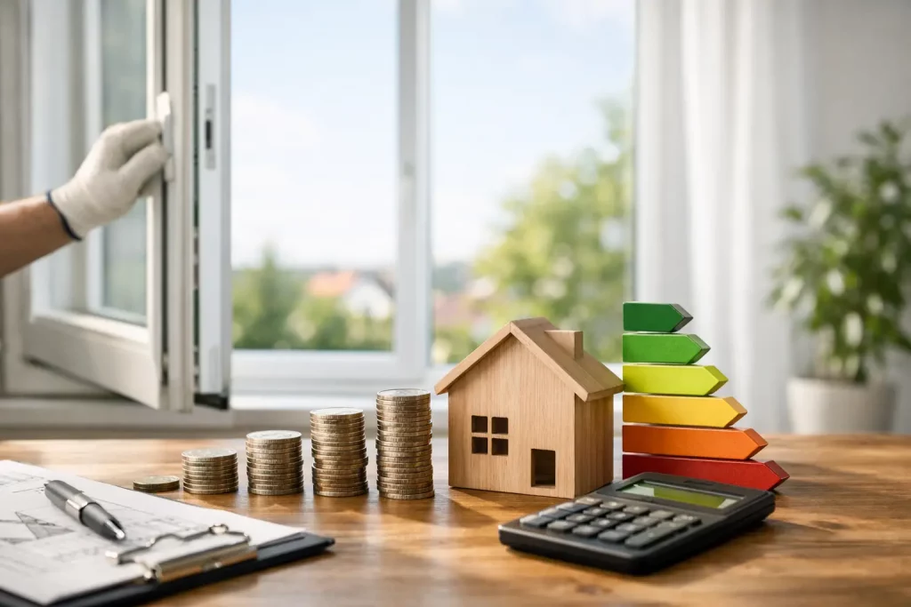 Cambiare finestre e mutuo: classe energetica