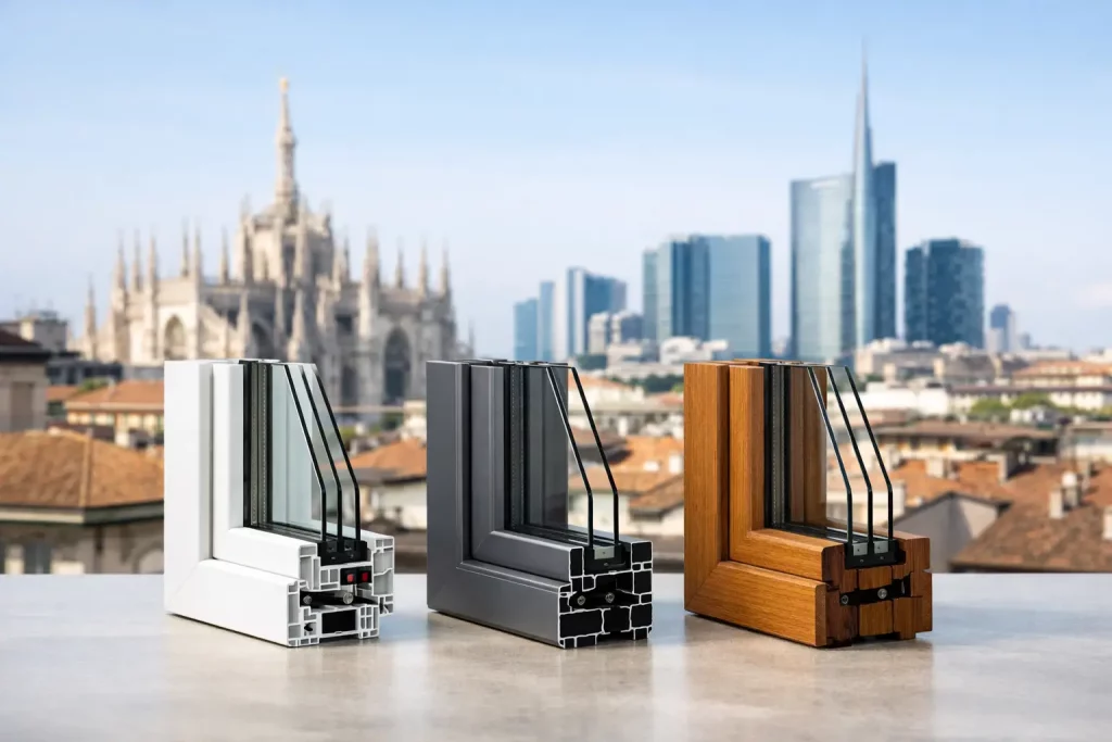 PVC, alluminio o legno per casa a Milano