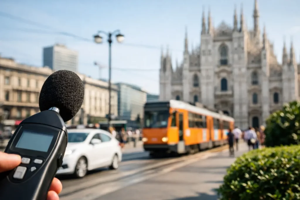 Rumore a Milano: quando servono 41-50 dB